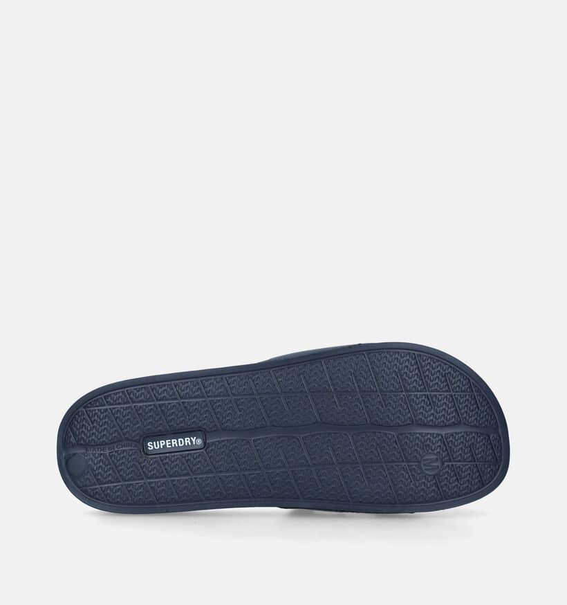 Superdry Code Core Blauwe Badslippers voor heren (338521)