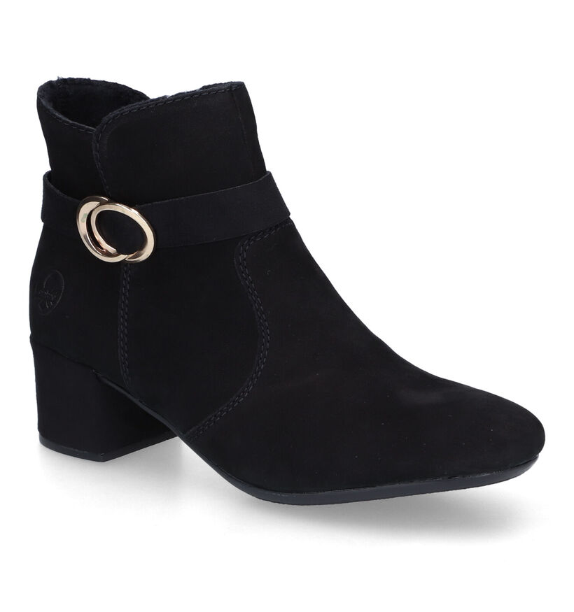 Rieker Bottines à talons en Noir en nubuck (315893)