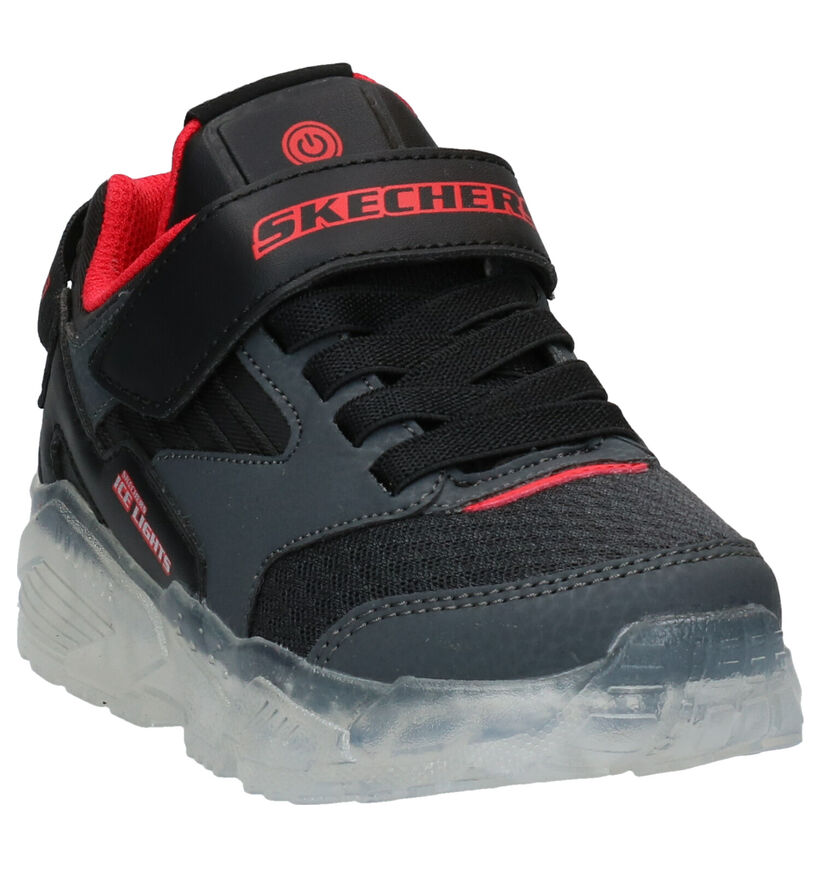 Skechers Ice Lights Baskets en Noir en simili cuir (277918)