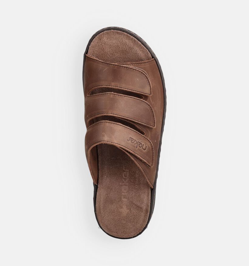 Rieker Cognac Slippers voor Steunzolen voor heren (370489) - geschikt voor steunzolen