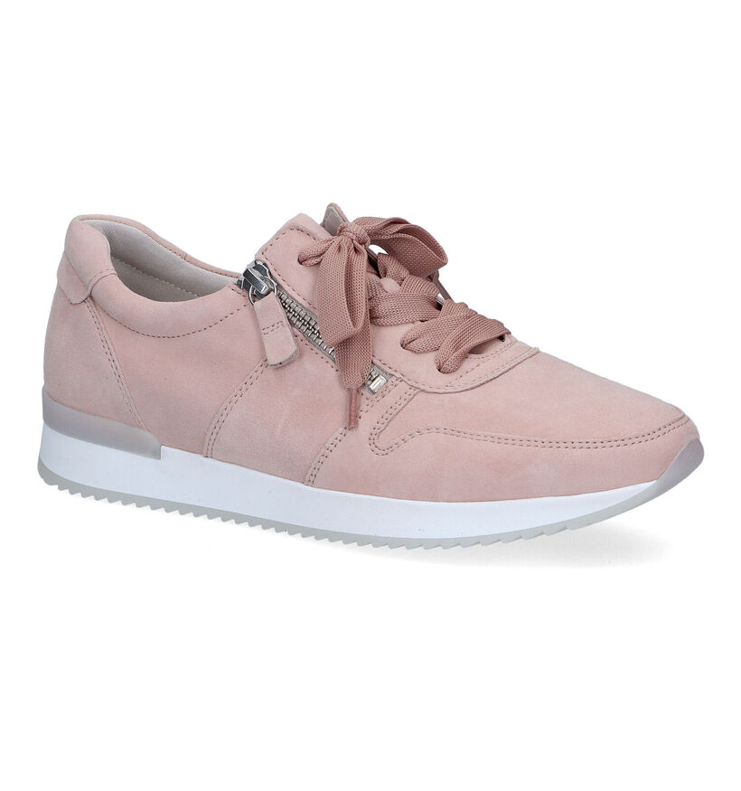 Gabor Best Fitting Chaussures à lacets en Rose pour femmes (306181) - pour semelles orthopédiques