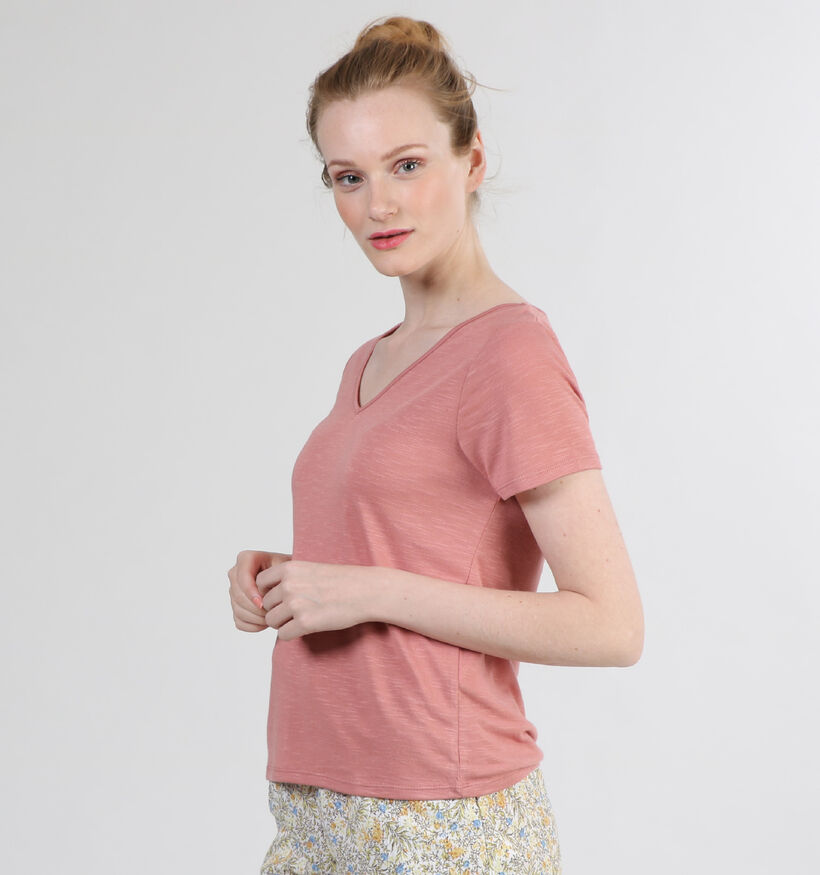 Vila Noel T-Shirt en Rose (301138)