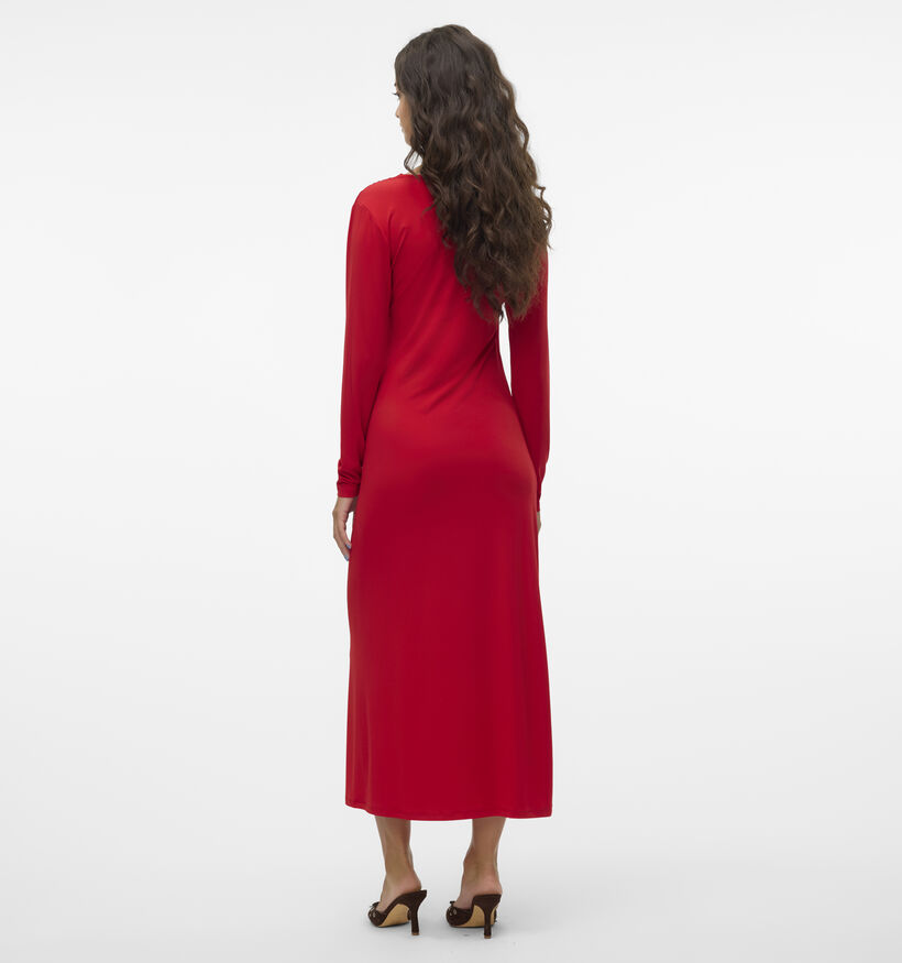 Vero Moda Rasmine Robe longue en Rouge pour femmes (349037)