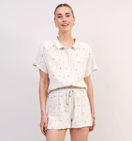 Chemise beige