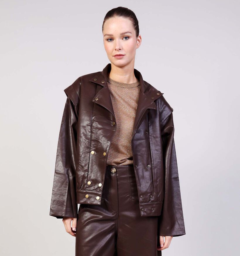 Orfeo Jesse Faux Leather Bruine Jas voor dames (365790)