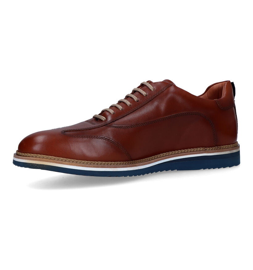 Ambiorix Aston Cognac Veterschoenen voor heren (324847) - geschikt voor steunzolen