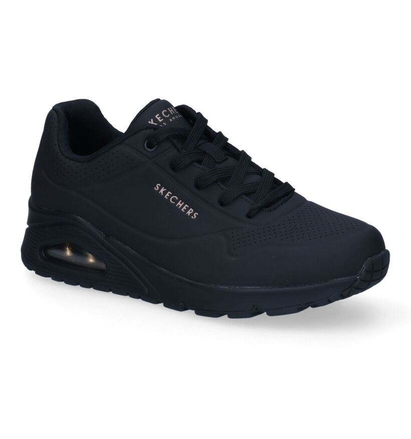 Skechers Uno Stand on Air Zwarte Sneakers voor dames (326235)