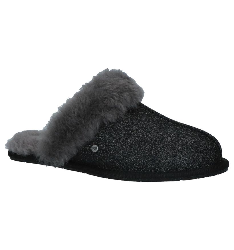 UGG Scuffettie II Sparkle Zwarte Pantoffels in wol (223527)