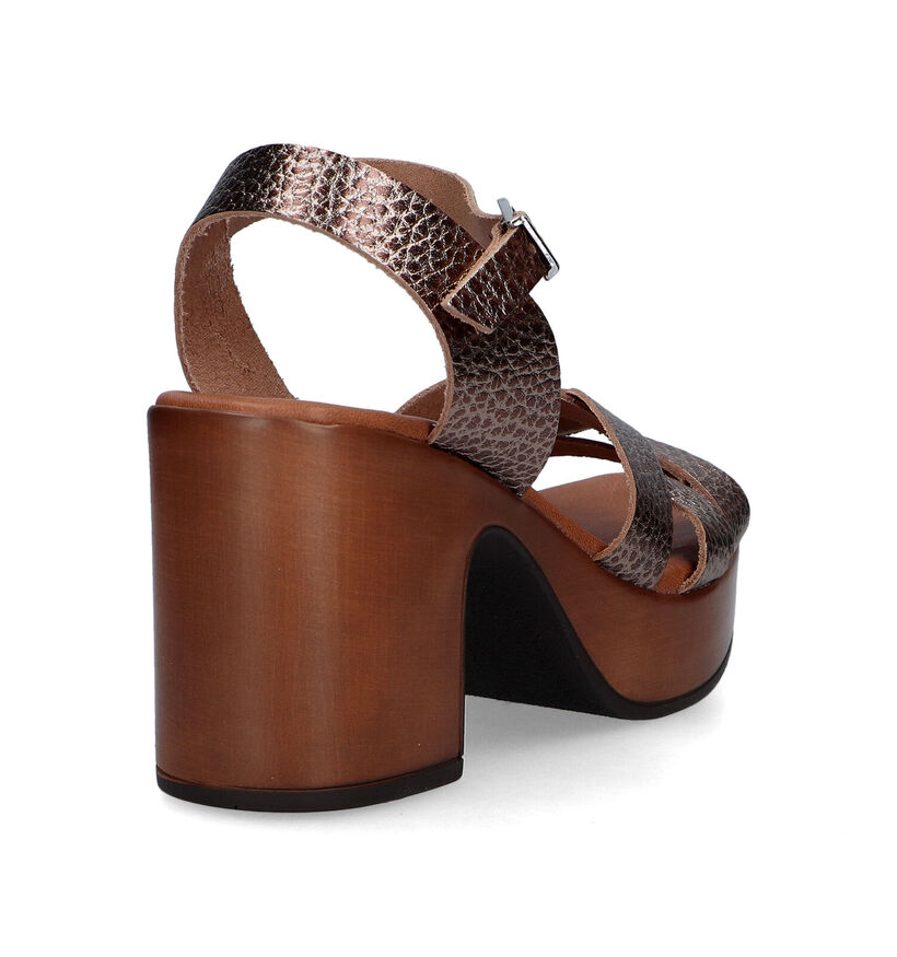 Oh My Sandals Sandales à talons en Cognac pour femmes (321780)