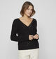 Vila OA Pull coll en V en Noir pour femmes (335012)