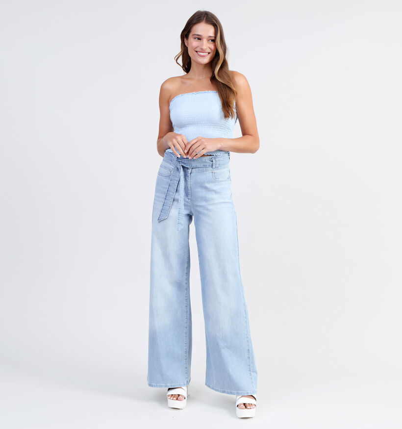 JDY Frulla Blauw Strapless Topje voor dames (327163)