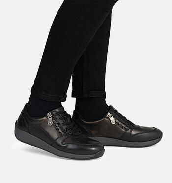 Rieker Lage schoenen Zwart/Wit/Beige