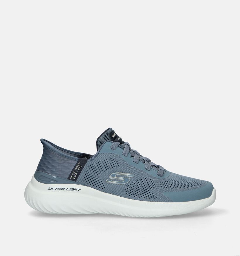 Skechers Bounder 2.0 Emerged Slip-ins en Bleu pour hommes (351859)