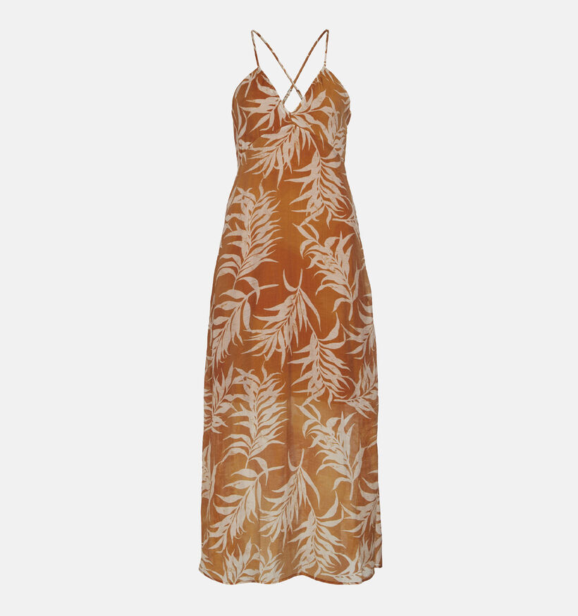 Vila Lyria Robe longue en Orange pour femmes (342101)