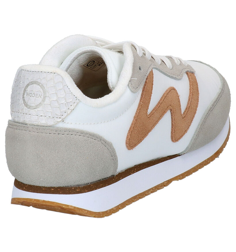 Woden Olivia Witte Sneakers in nubuck (266516)