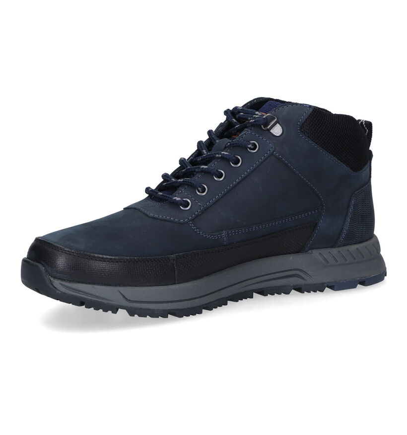 Australian Walker Blauwe Veterschoenen in nubuck (313349)