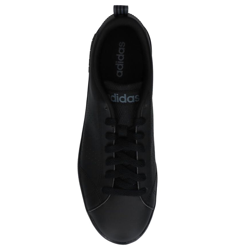 adidas Advantage Clean Baskets en Noir en simili cuir (237096)