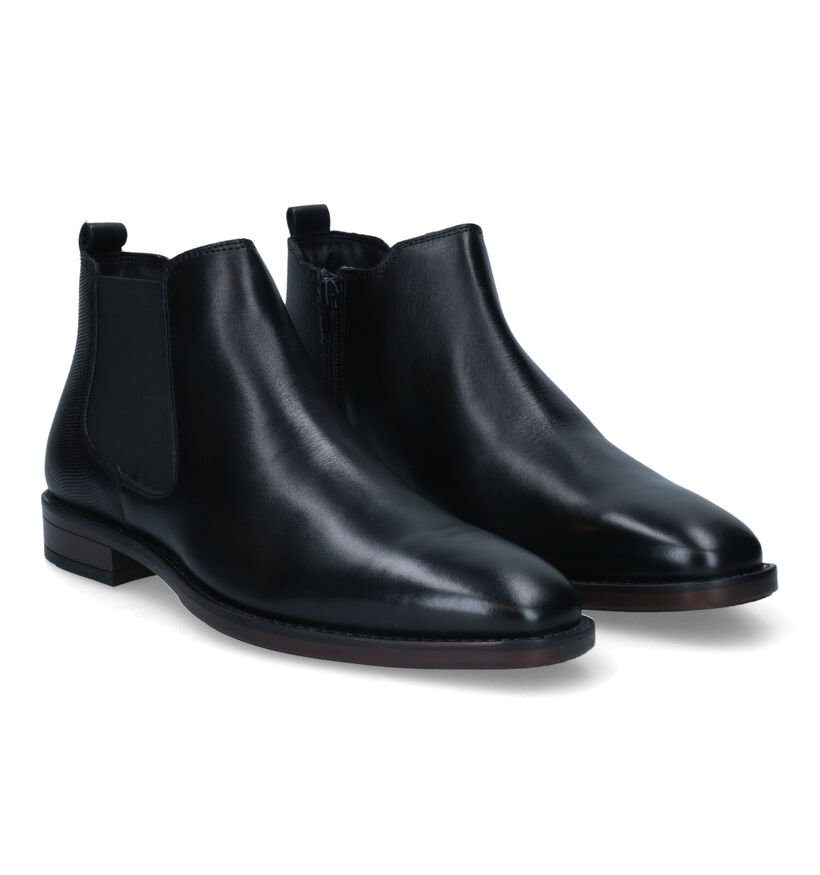 Cafe Moda Bottines Chelsea en Noir pour hommes (321055)