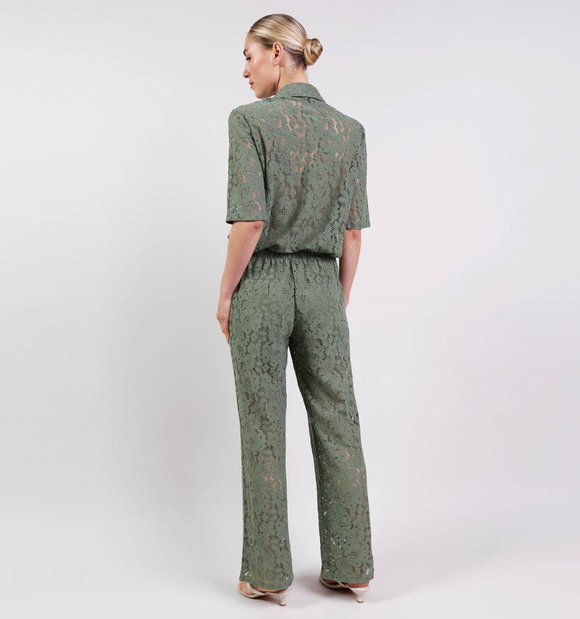 Vero Moda Honey Lace Groene Broek voor dames (374969)