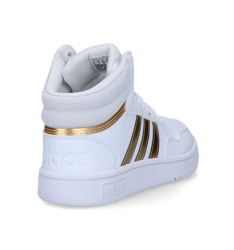 adidas Hoops 3.0 Mid Baskets en Blanc pour femmes (324495) - pour semelles orthopédiques