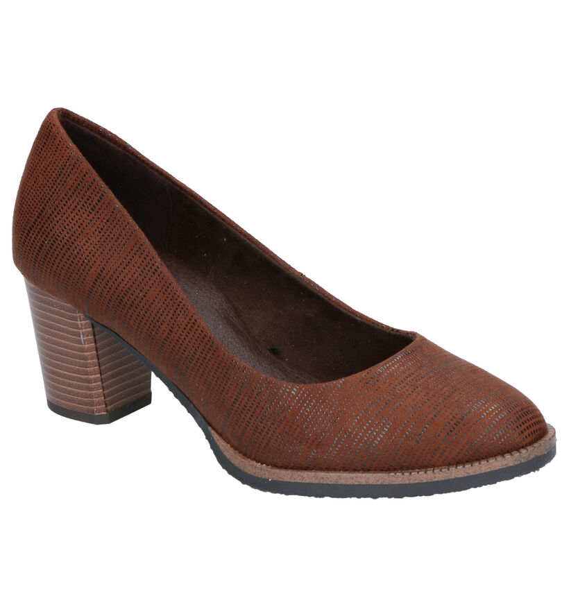 Marco Tozzi Escarpins en Bleu foncé en simili cuir (257219)