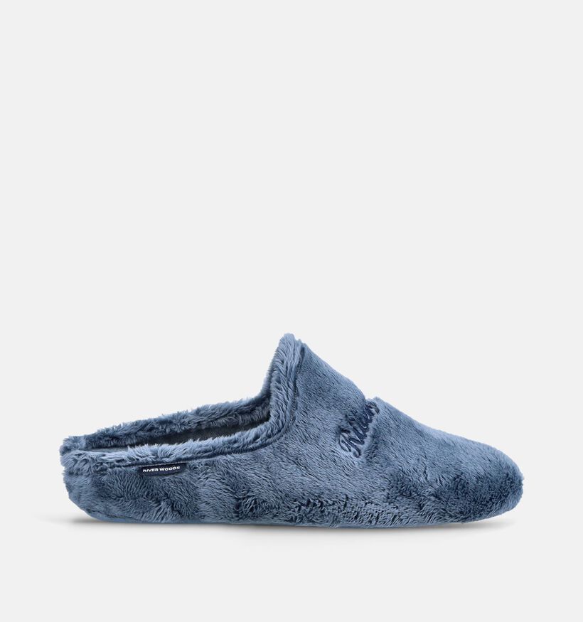River Woods Bieneke Blauwe Open Pantoffels voor dames (381125) - geschikt voor steunzolen