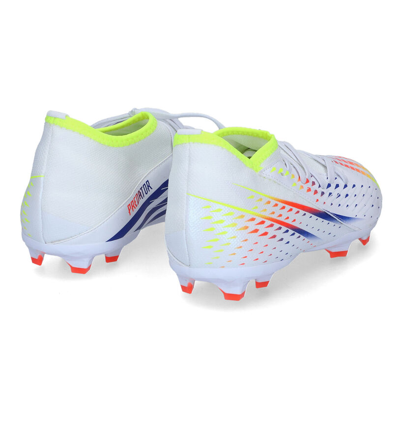 adidas Predator Edge Chaussures de foot en Blanc en simili cuir (325789)