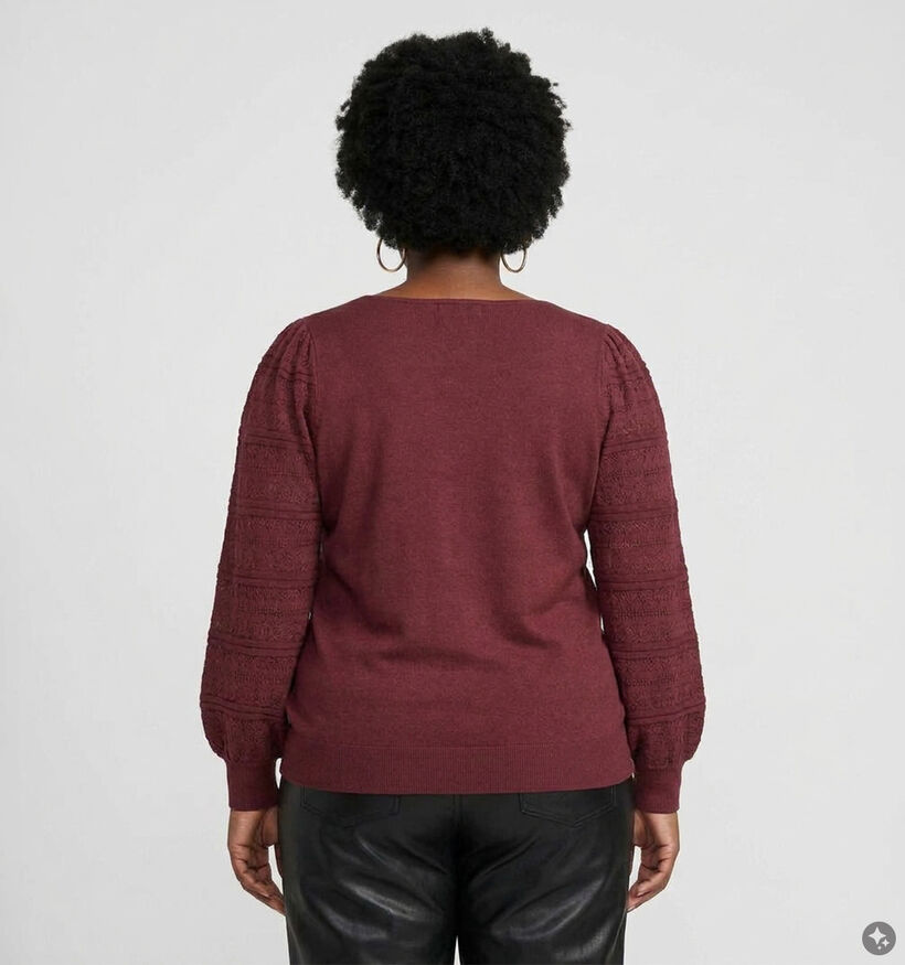 Vero Moda Curve New Limone Bordeaux Blouse voor dames (378121)