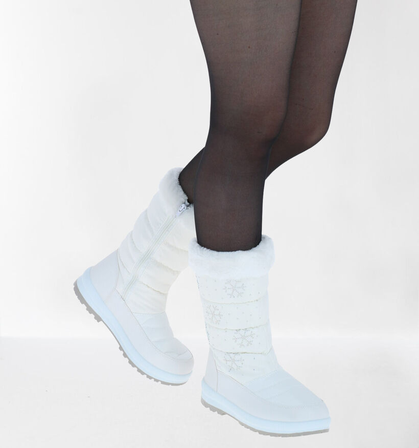 Snow Fun Bottes de neige en Blanc pour femmes (293745) - pour semelles orthopédiques
