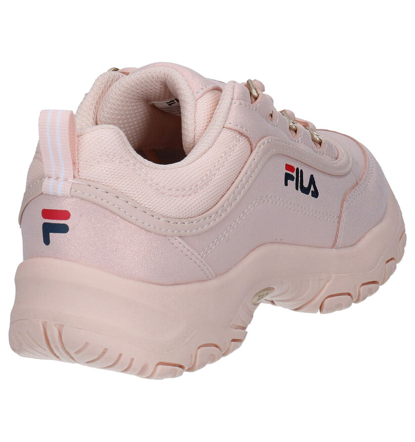 Fila Strada Low JR Witte Sneakers in kunstleer (285477)