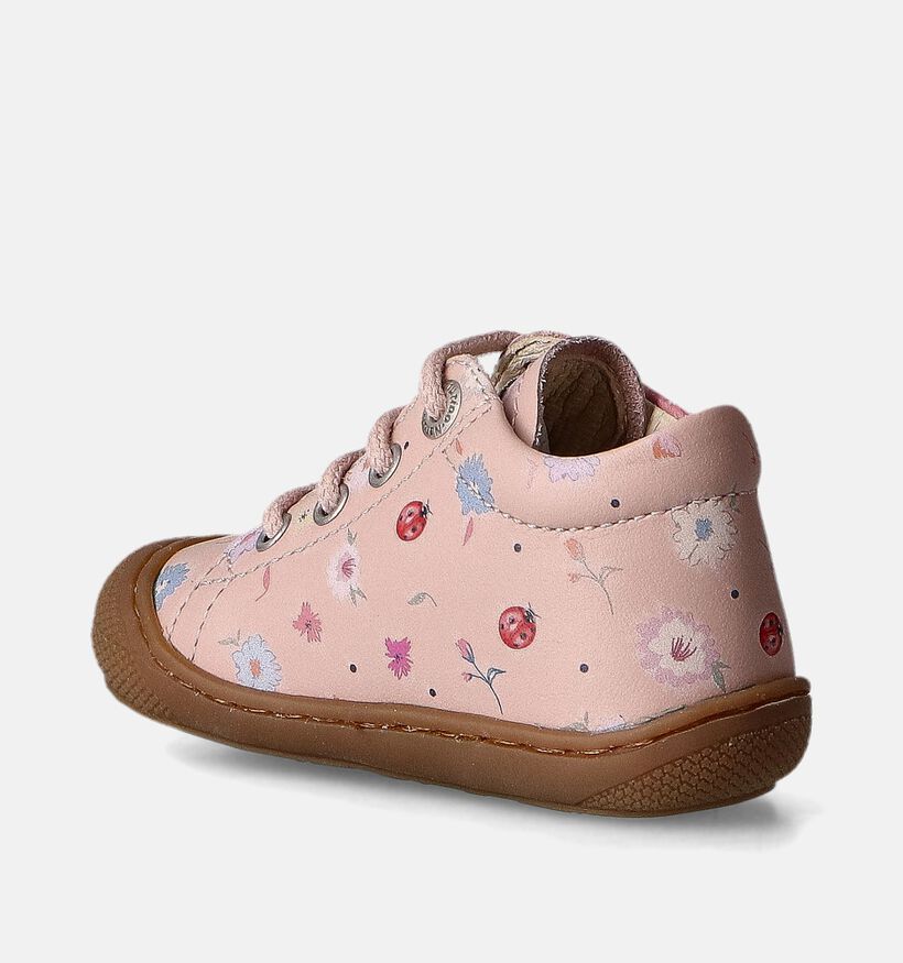 Naturino Cocoon Calf Roze Babyschoentjes voor meisjes (355322) - geschikt voor steunzolen