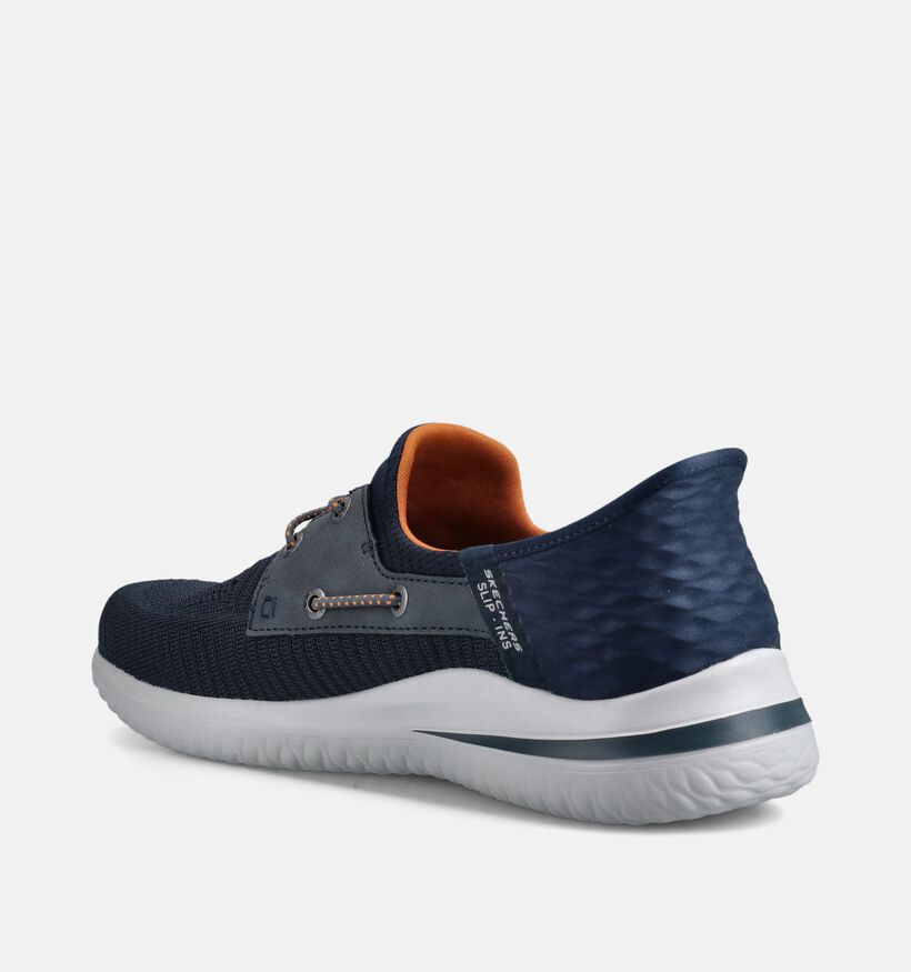 Skechers Delson 3.0 Rot en Bleu fonc&eacute; pour hommes (371047)