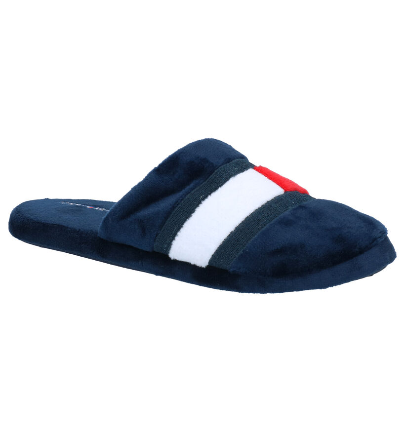 Tommy Hilfiger Pantoufles ouvertes en Bleu foncé en textile (279889)