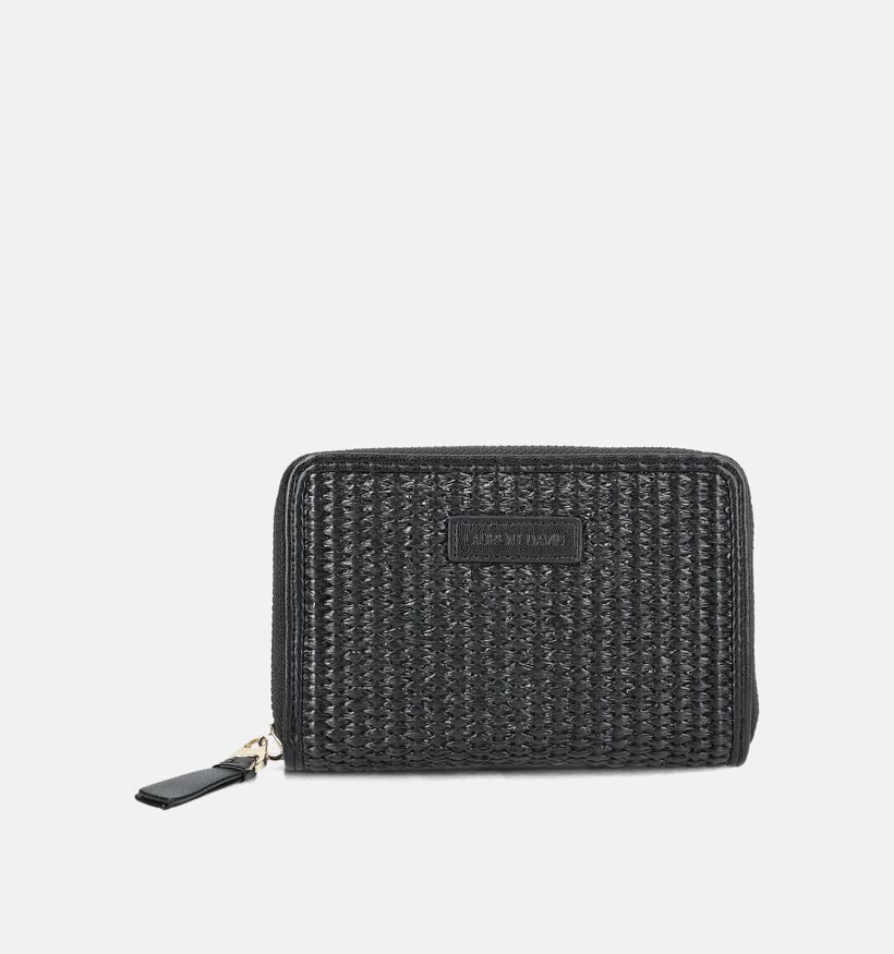 Laurent David Porte-monnaie zipp&eacute; en Noir pour femmes (373949)