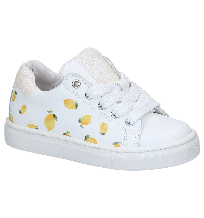 Kipling Vicky Lemon Chaussures à lacets en Blanc en cuir (289892)