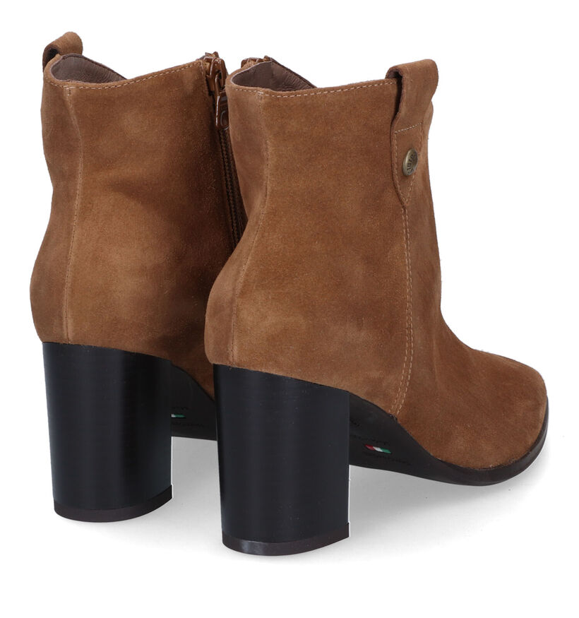 NeroGiardini Bottines à talons en Cognac en daim (321517)