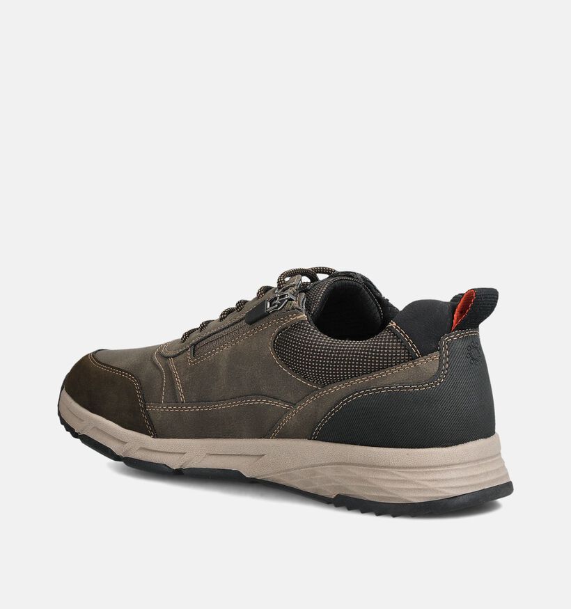 Relife Chaussures plates en Vert kaki pour hommes (363033) - pour semelles orthopédiques