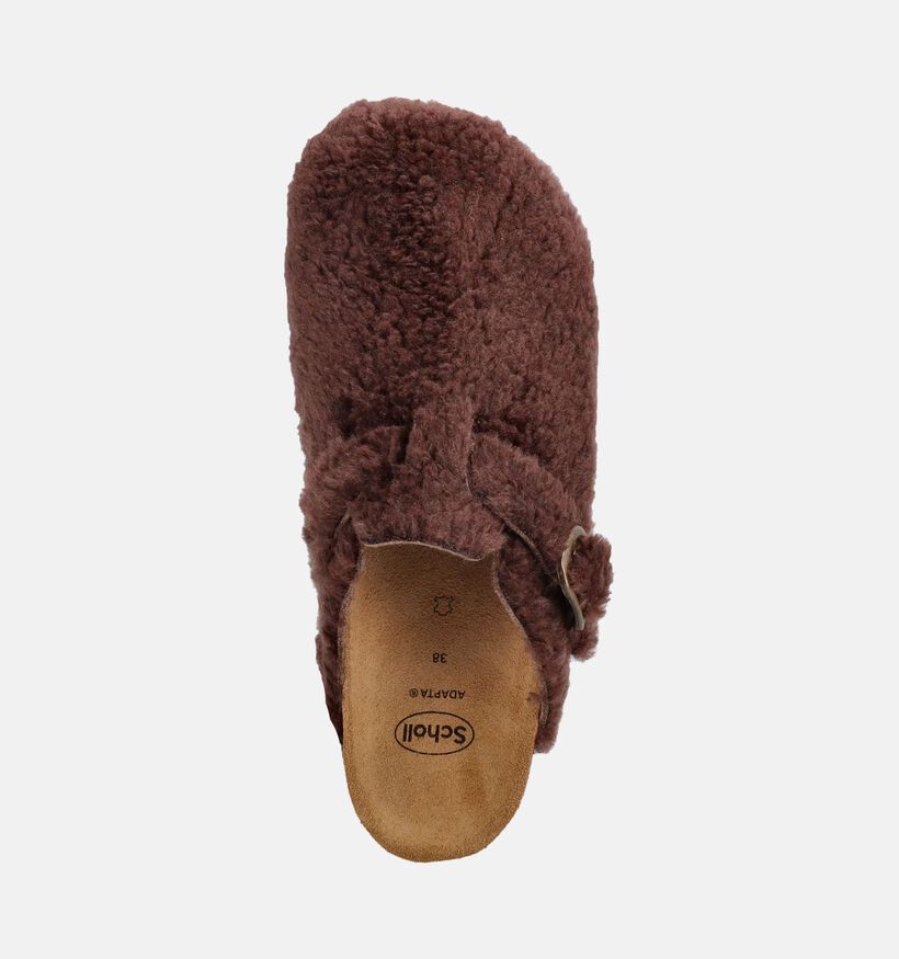 Scholl Camille Donkerbruine Slippers voor dames (381004)