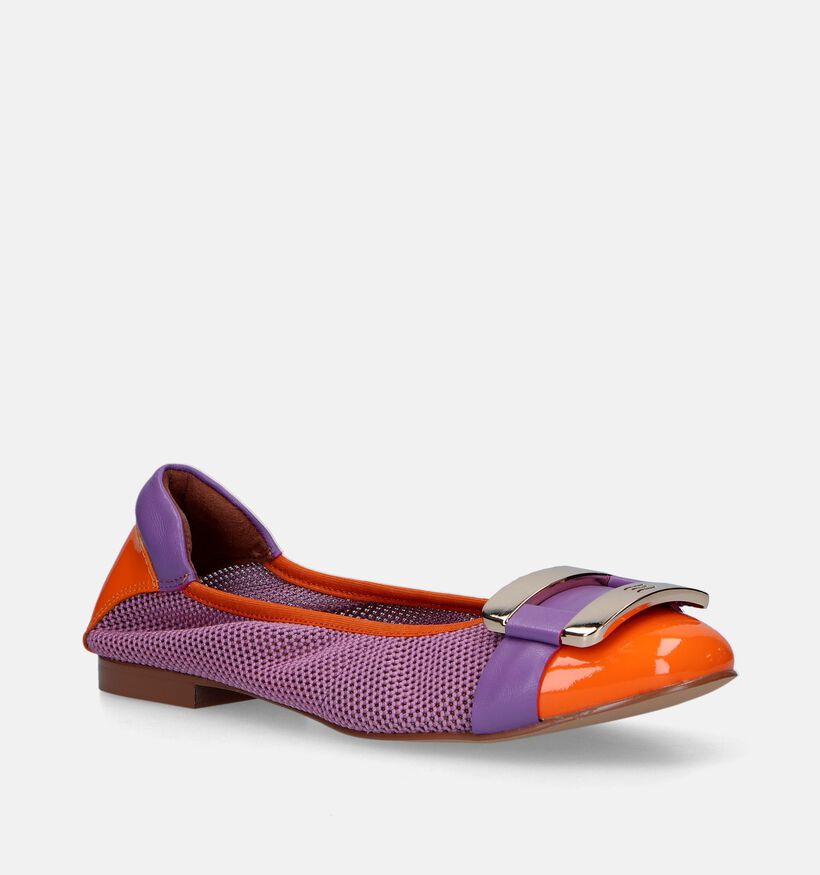 Crinkles Ballerines en Violet pour femmes (340360)