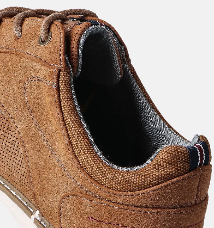 Mustang Chaussures à lacets en Cognac pour hommes (351328)