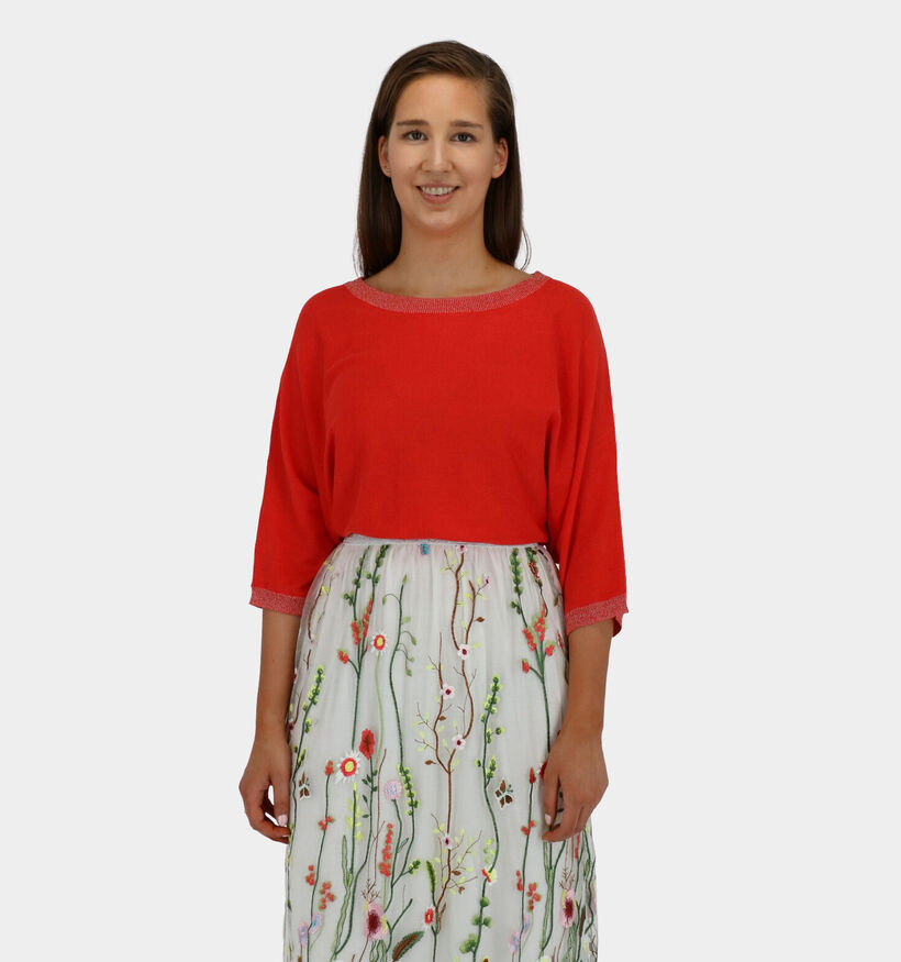 Maison Espin Pull en Rouge (277939)