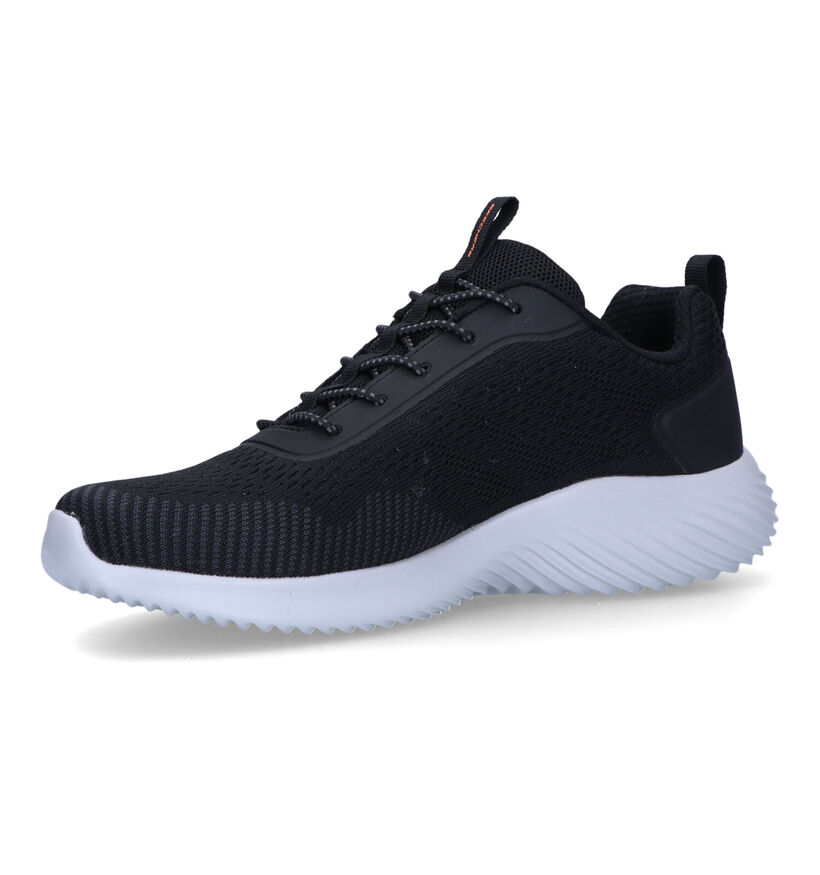 Skechers Bounder Interead Zwarte Slip-on Sneakers in stof (328115)