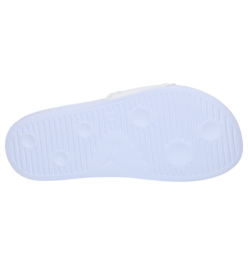 Puma Leadcat Witte Slippers in kunstleer (273320)