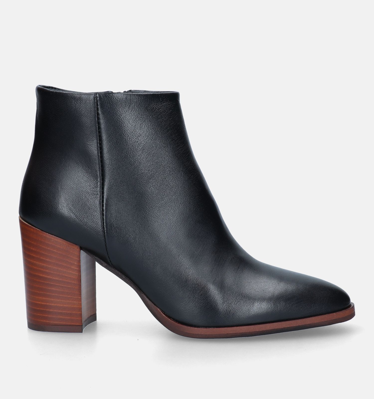 Signatur Bottillons avec talon en Noir Femmes Bottines en