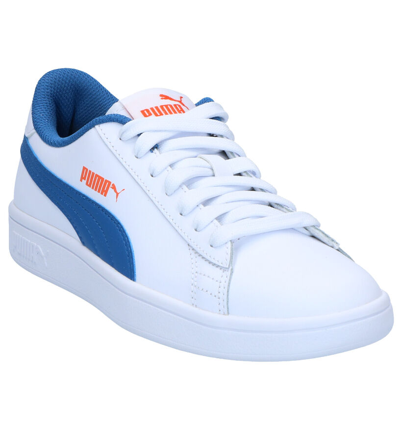 Puma Smash Witte Sneakers in kunstleer (265618)