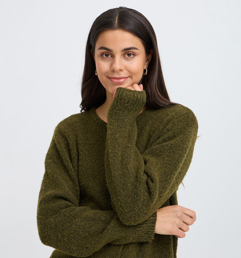 Fransa Bela Gilet en Vert fonc&eacute; pour femmes (379935)