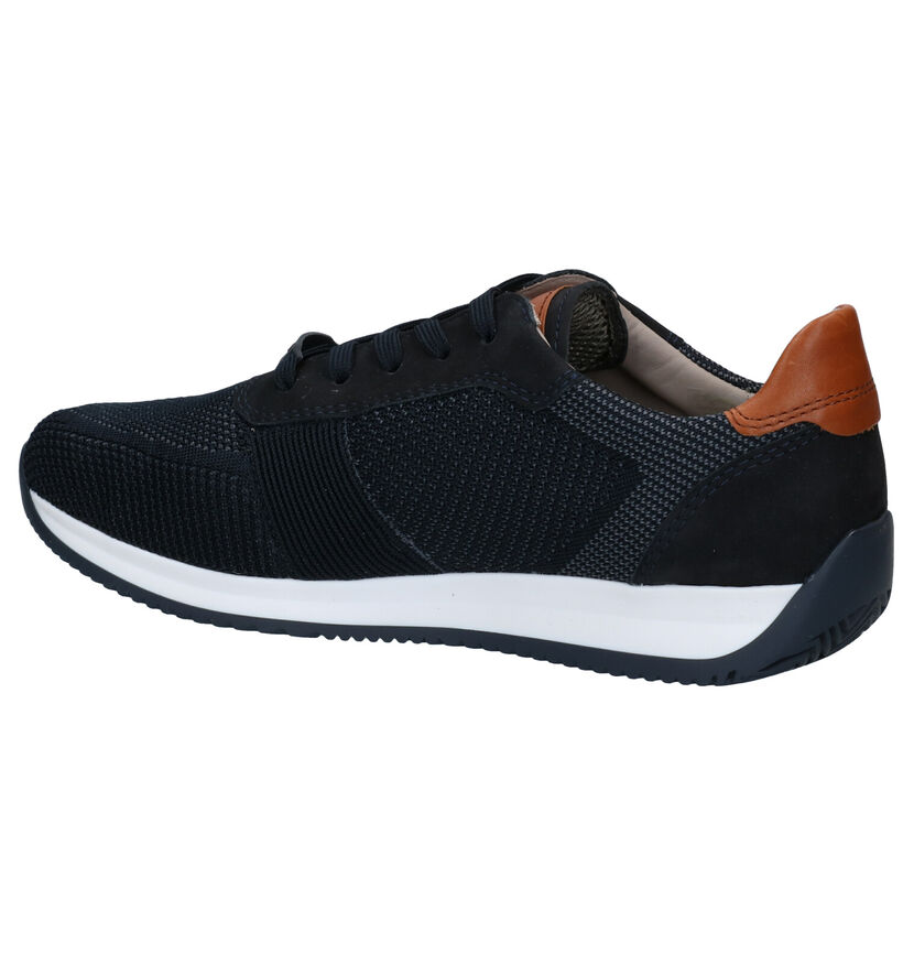 Ara Lisboa Fusion4 Blauwe Veterschoenen in daim (307711)