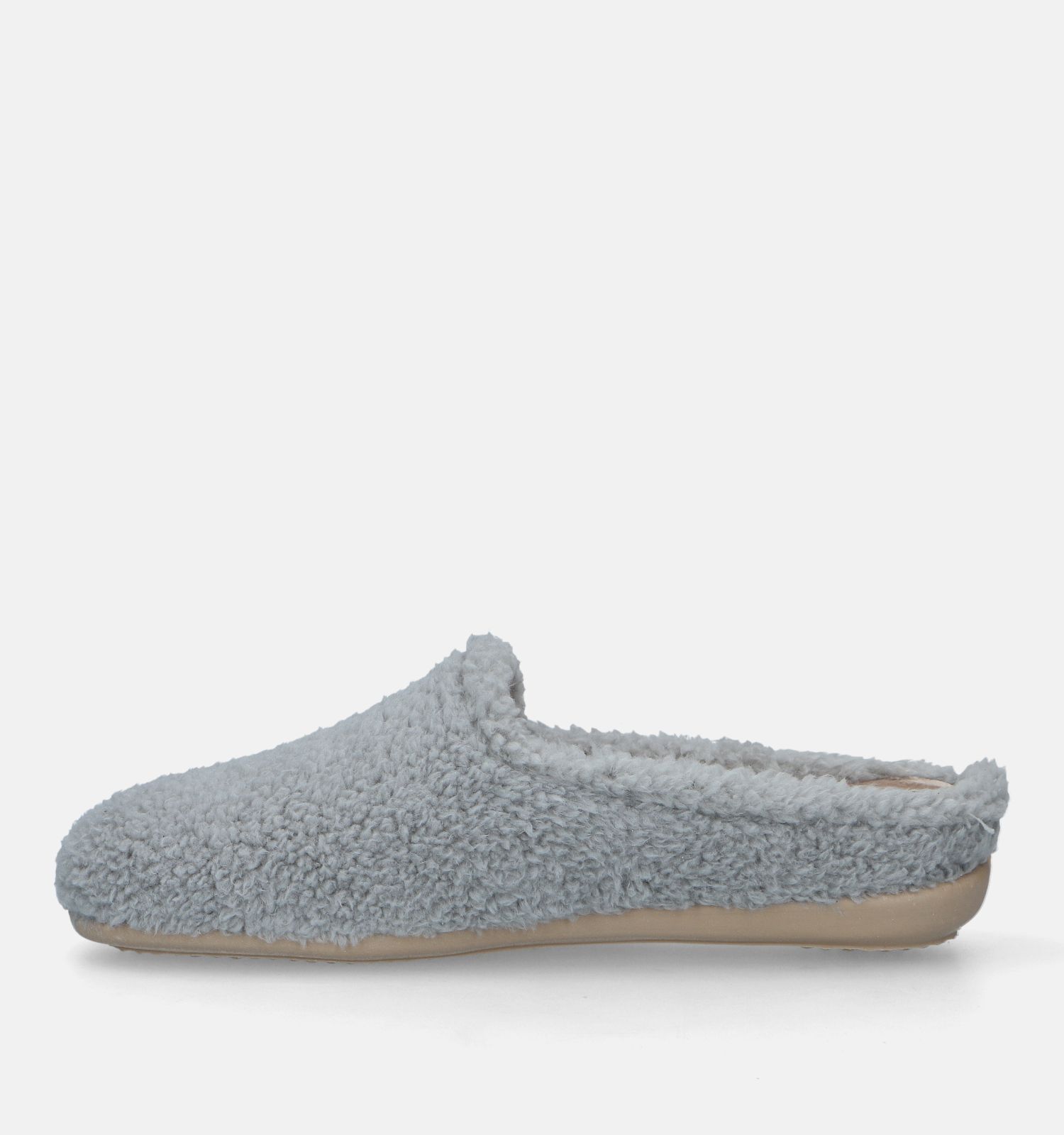 Torfs Home Grijze Teddy Pantoffels Voor Steunzolen Dames
