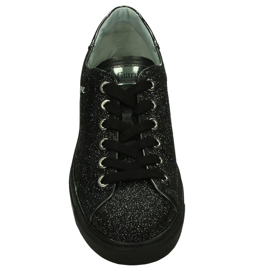 NeroGiardini Zwarte Glitter Sneakers, , pdp
