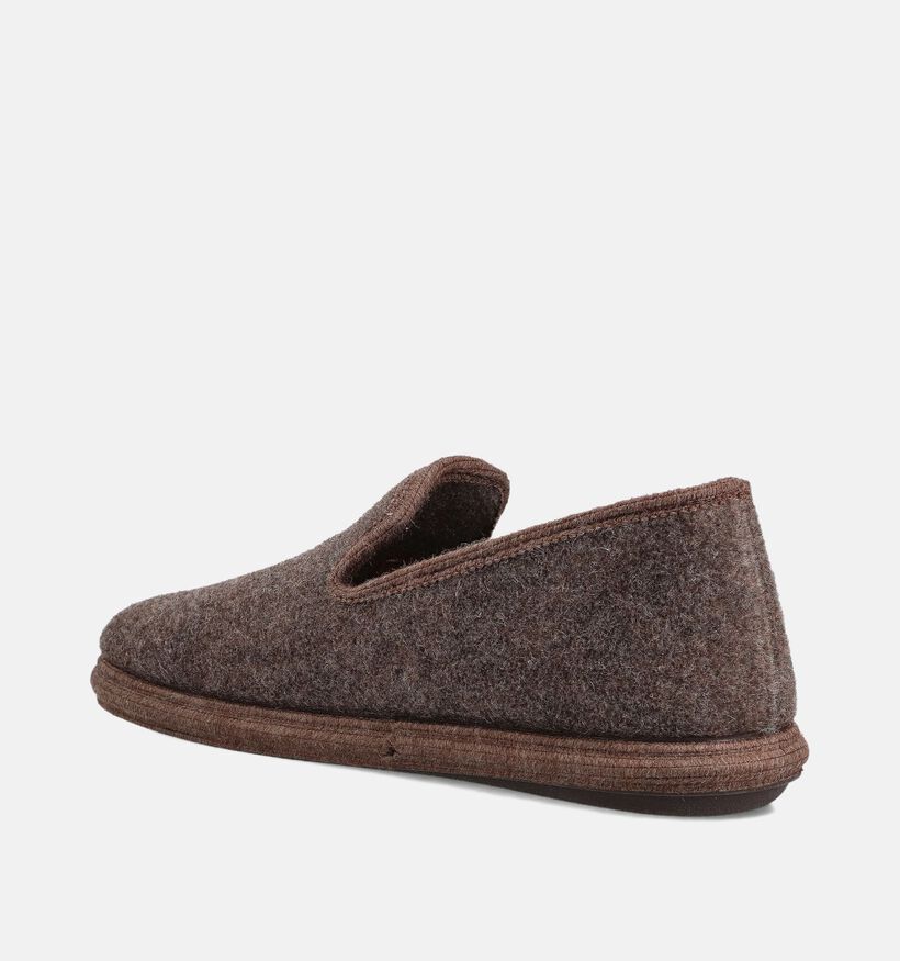 Scapa Pantoufles fermées en Marron pour hommes (364104) - pour semelles orthopédiques